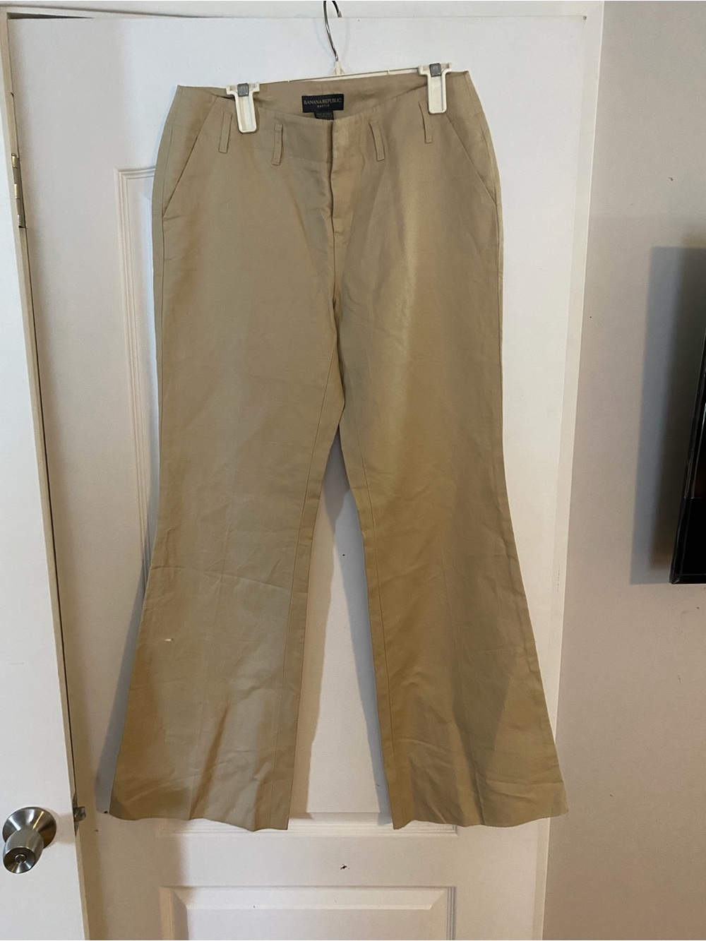 Banana Republic Khaki Flared Pants